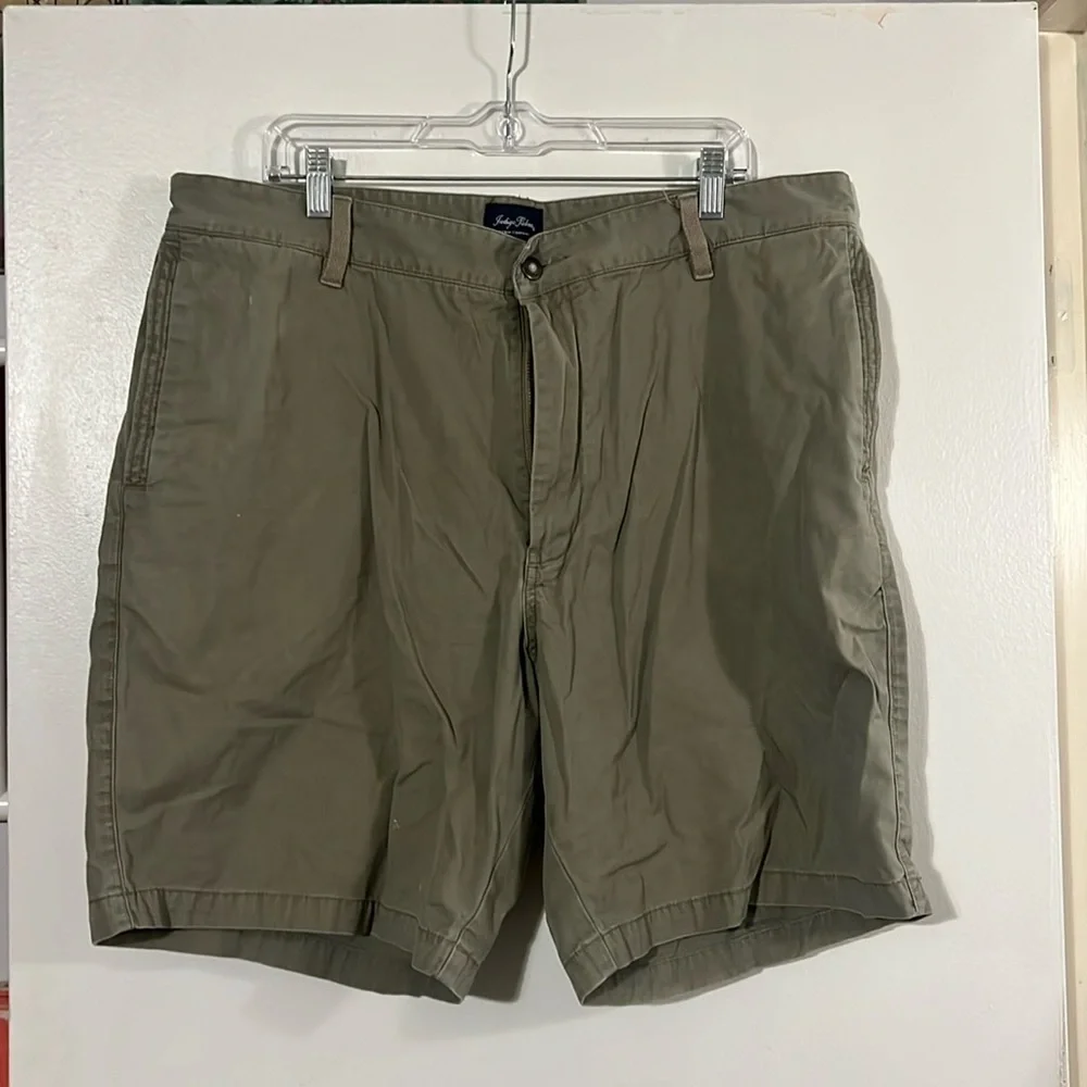Indigo Palms khaki flat front shorts